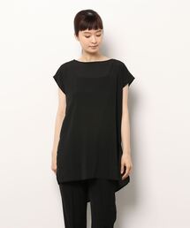 楊柳前後2WAYトップス×リブキャミセット