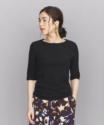 BEAUTY&YOUTH UNITED ARROWS | コットンテレコ バックホール ショートスリーブカットソー(Tシャツ/カットソー)