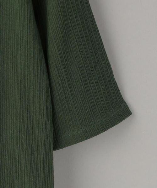 BEAUTY&YOUTH UNITED ARROWS（ビューティーアンドユースユナイテッドアローズ）の「コットンテレコ バックホール ショートスリーブカットソー（Tシャツ/カットソー・レディース・ブラック/オフホワイト/ダークグリーン・FREE）」の18枚目の写真