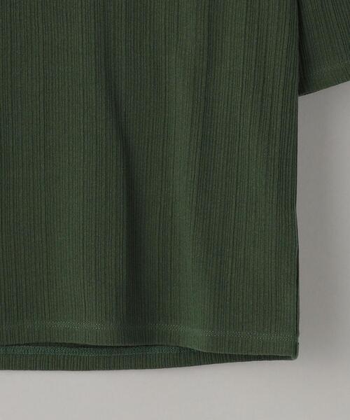 BEAUTY&YOUTH UNITED ARROWS（ビューティーアンドユースユナイテッドアローズ）の「コットンテレコ バックホール ショートスリーブカットソー（Tシャツ/カットソー・レディース・ブラック/オフホワイト/ダークグリーン・FREE）」の19枚目の写真