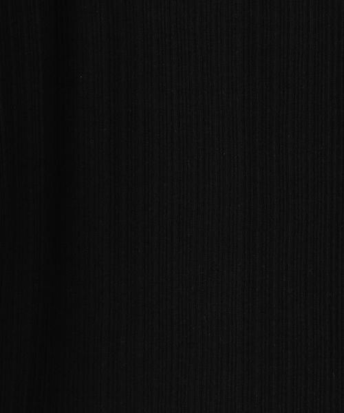 BEAUTY&YOUTH UNITED ARROWS（ビューティーアンドユースユナイテッドアローズ）の「コットンテレコ バックホール ショートスリーブカットソー（Tシャツ/カットソー・レディース・ブラック/オフホワイト/ダークグリーン・FREE）」の14枚目の写真