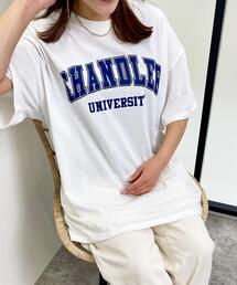 カレッジロゴプリントTシャツ