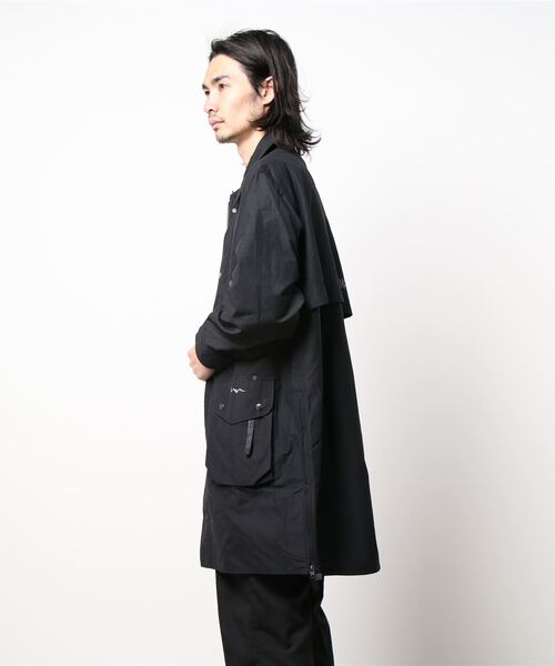 L.H.P Private Brand(エルエイチピープライベートブランド)の「MANASTASH/マナスタッシュ DRUNKEN JACKET ドランケンジャケット 7112100(ステンカラーコート・メンズ・ブラック・LARGE)」の2枚目の写真