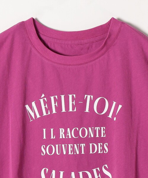 SHIPS any（シップス エニィ）の「SHIPS any: エスプリ ロゴ Tシャツ（Tシャツ/カットソー・レディース・グレー/グリーン/ネイビー/ピンク/ワインレッド・ONE SIZE）」の7枚目の写真