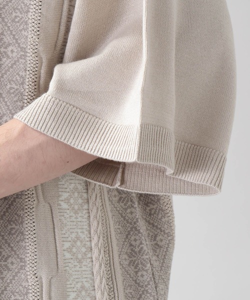 RAGEBLUE(レイジブルー)の「レトロジャガードビッグポロシャツ(ポロシャツ・メンズ・オフホワイト/ブラック/ネイビー/イエロー・MEDIUM/LARGE)」の18枚目の写真