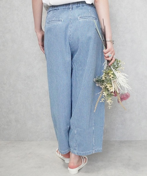 SELECT LEVERY(セレクトリベリー)の「デニムサーカスパンツ 股下58cm(デニムパンツ・レディース・ブルー/ネイビー/ライトブルー/ワンウォッシュ/ストライプ/ブルー系その他・LARGE/MEDIUM/SMALL/X-LARGE)」の11枚目の写真