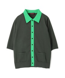 caban（キャバン）の「■ポリエステル バイカラーカーディガン（カーディガン/ボレロ）」