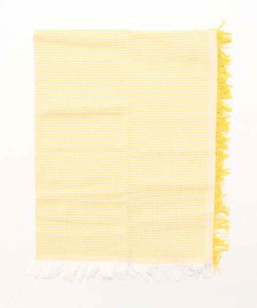 aimoha（アイモハ）の「ワッフル生地フリンジテーブルクロス（ランチョンマット/テーブルウェア・レディース・グレー/ピンク/イエロー/ブルー/チョコ・FREE）」の9枚目の写真