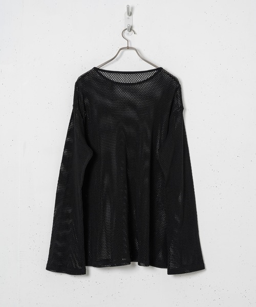 Tシャツ・カットソー YOUHEE YOUHEE MESH LONG SLEEVE 5BNY620 Utusiyo（ウツシヨ）の「mesh long sleeve 澆薄（Tシャツ