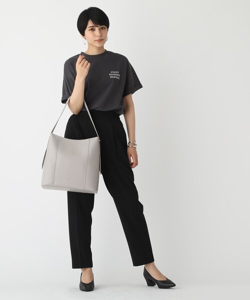 OPAQUE.CLIP（オペークドットクリップ）の「◆ワンショルダーバッグ【A4サイズ収納可能】（ショルダーバッグ・レディース・ブラック/ベージュ/グレー・00）」の15枚目の写真