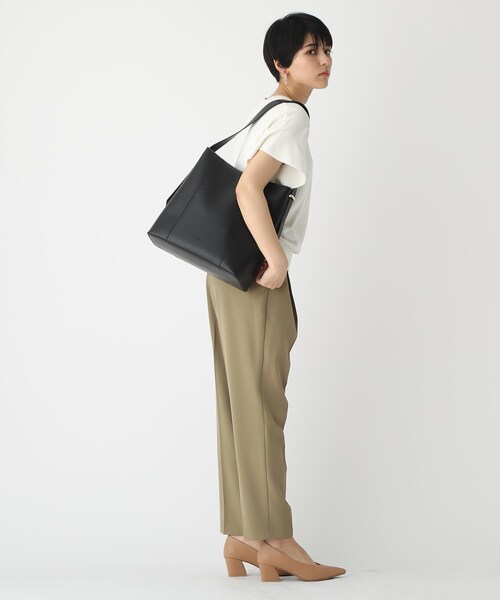 OPAQUE.CLIP（オペークドットクリップ）の「◆ワンショルダーバッグ【A4サイズ収納可能】（ショルダーバッグ・レディース・ブラック/ベージュ/グレー・00）」の11枚目の写真