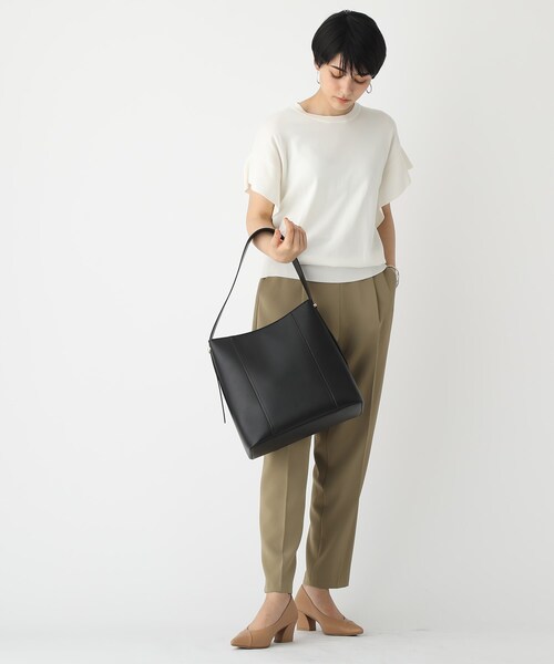 OPAQUE.CLIP（オペークドットクリップ）の「◆ワンショルダーバッグ【A4サイズ収納可能】（ショルダーバッグ・レディース・ブラック/ベージュ/グレー・00）」の21枚目の写真