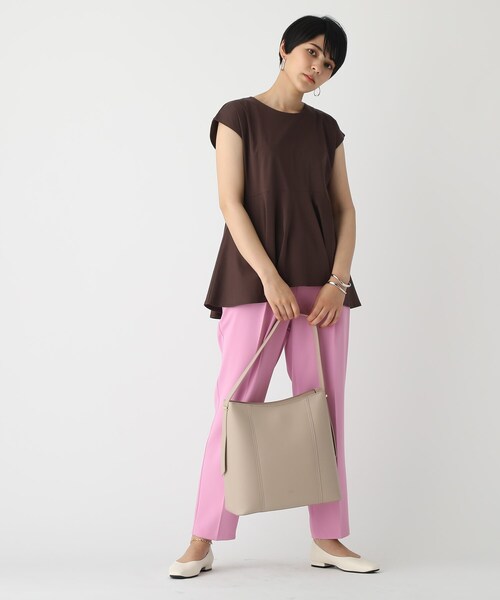 OPAQUE.CLIP（オペークドットクリップ）の「◆ワンショルダーバッグ【A4サイズ収納可能】（ショルダーバッグ・レディース・ブラック/ベージュ/グレー・00）」の5枚目の写真