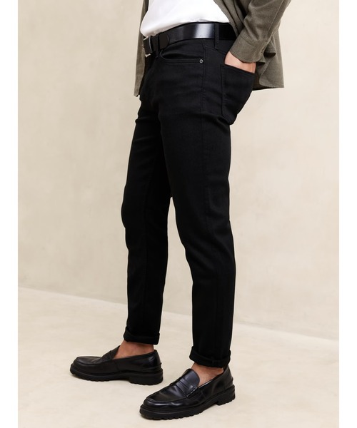 【新品未使用】BANANA REPUBLIC デニム　ブラック　24/O セール】BANANA REPUBLIC FACTORY STORE スリムフィット