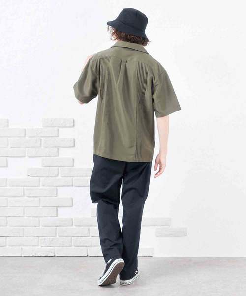 NIDO（ニド）の「刺繍キューバシャツ（シャツ/ブラウス・メンズ・ベージュ/カーキ・MEDIUM/LARGE）」の6枚目の写真