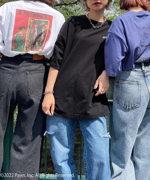 PAGEBOY(ページボーイ)の「GARFIELDアメリカンTシャツ(Tシャツ/カットソー・レディース・ブルー・FREE)」の3枚目の写真