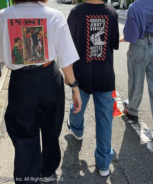 PAGEBOY(ページボーイ)の「GARFIELDアメリカンTシャツ(Tシャツ/カットソー・レディース・ブルー・FREE)」の4枚目の写真