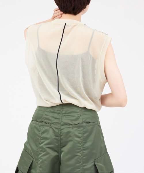 CLANE（クラネ）の「CLANE LINE SHEER N/S TOPS（タンクトップ