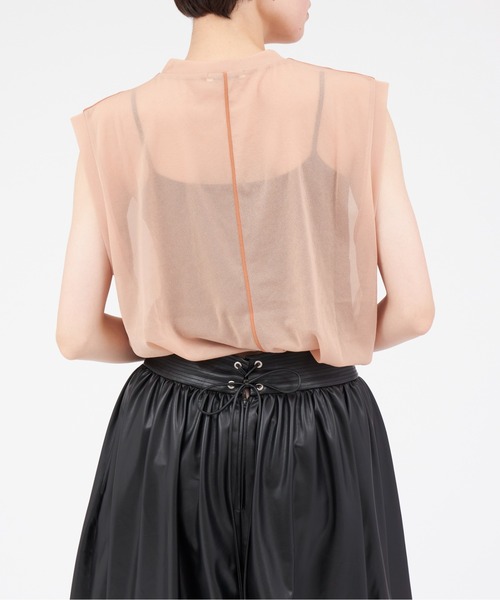 CLANE（クラネ）の「CLANE LINE SHEER N/S TOPS（タンクトップ