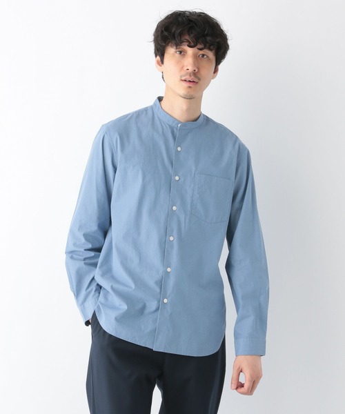 GLOBAL WORK（グローバルワーク）の「ブロード／バンドシャツ/295609（シャツ/ブラウス・メンズ・グリーン系その他/ブルー系その他/ホワイト系その他5/ネイビー系8・SMALL/MEDIUM/LARGE/X-LARGE）」の17枚目の写真