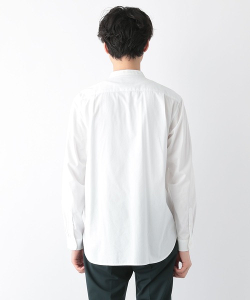 GLOBAL WORK（グローバルワーク）の「ブロード／バンドシャツ/295609（シャツ/ブラウス・メンズ・グリーン系その他/ブルー系その他/ホワイト系その他5/ネイビー系8・SMALL/MEDIUM/LARGE/X-LARGE）」の9枚目の写真