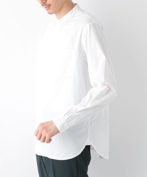 GLOBAL WORK（グローバルワーク）の「ブロード／バンドシャツ/295609（シャツ/ブラウス・メンズ・グリーン系その他/ブルー系その他/ホワイト系その他5/ネイビー系8・SMALL/MEDIUM/LARGE/X-LARGE）」の6枚目の写真