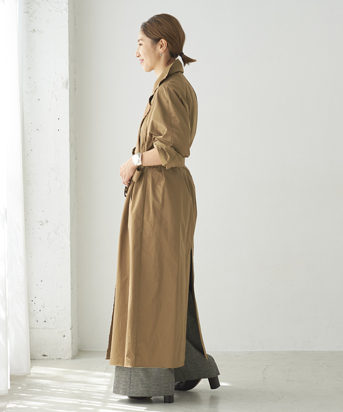 plage（プラージュ）の「DAMAGE TAFFETA トレンチ（トレンチコート・レディース・キャメル・38/36）」の7枚目の写真