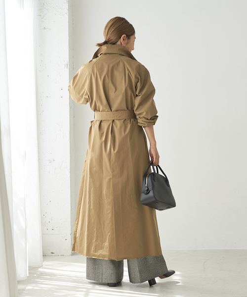 plage（プラージュ）の「DAMAGE TAFFETA トレンチ（トレンチコート・レディース・キャメル・38/36）」の12枚目の写真