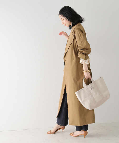 plage（プラージュ）の「DAMAGE TAFFETA トレンチ（トレンチコート・レディース・キャメル・38/36）」の18枚目の写真
