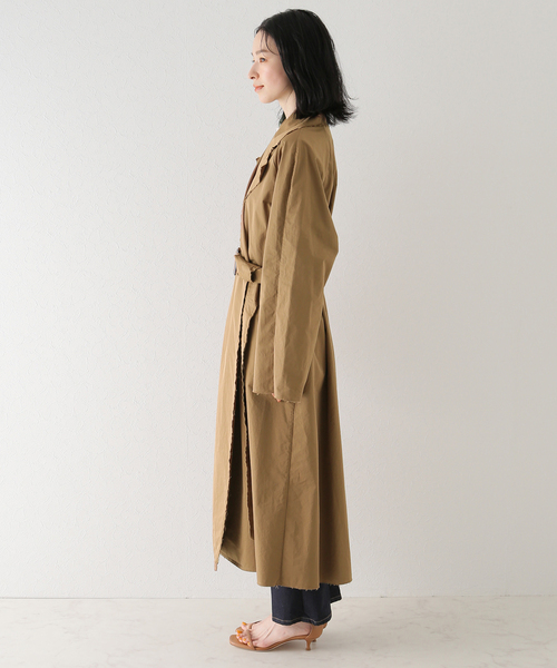 plage（プラージュ）の「DAMAGE TAFFETA トレンチ（トレンチコート・レディース・キャメル・38/36）」の3枚目の写真
