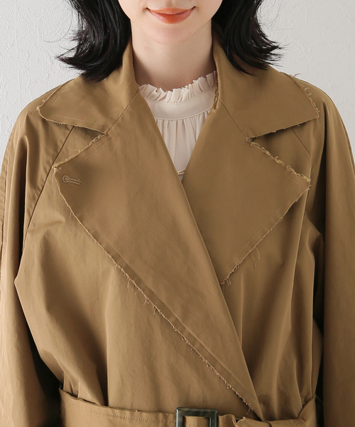 plage（プラージュ）の「DAMAGE TAFFETA トレンチ（トレンチコート・レディース・キャメル・38/36）」の13枚目の写真