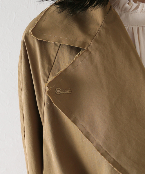 plage（プラージュ）の「DAMAGE TAFFETA トレンチ（トレンチコート・レディース・キャメル・38/36）」の4枚目の写真