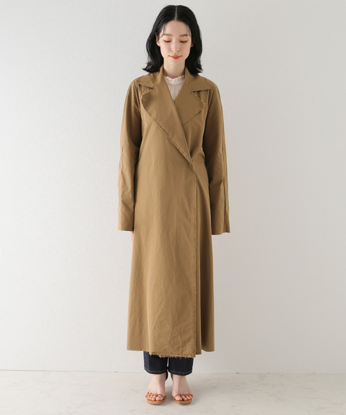 plage（プラージュ）の「DAMAGE TAFFETA トレンチ（トレンチコート・レディース・キャメル・38/36）」の10枚目の写真