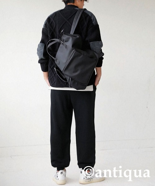 antiqua(アンティカ)の「綿100%ガーゼ素材裏毛バルーンパンツ(その他パンツ・レディース・ブラック/カーキ/杢グレー・M/L/L/XL)」の16枚目の写真