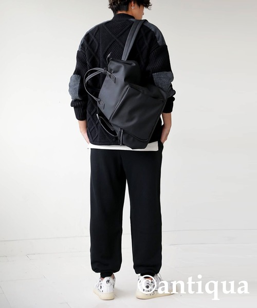 antiqua(アンティカ)の「綿100%ガーゼ素材裏毛バルーンパンツ(その他パンツ・レディース・ブラック/カーキ/杢グレー・M/L/L/XL)」の18枚目の写真