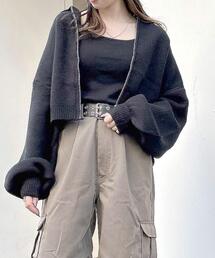 INGNI | フロントZIP襟付ニットカーディガン(カーディガン/ボレロ)