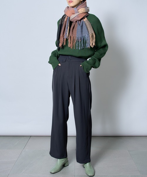 MAISON BREEZE（メゾンブリーズ）の「【MAISON BREEZE】フリンジカラフルビッグブロックチェック柄マフラー SCCH209（マフラー・レディース・その他4/その他7/その他6/その他1/その他2/その他3/その他5・FREE）」の22枚目の写真