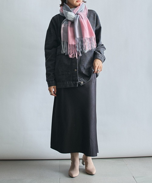 MAISON BREEZE（メゾンブリーズ）の「【MAISON BREEZE】フリンジカラフルビッグブロックチェック柄マフラー SCCH209（マフラー・レディース・その他4/その他7/その他6/その他1/その他2/その他3/その他5・FREE）」の15枚目の写真