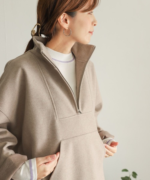 URBAN RESEARCH DOORS（アーバンリサーチドアーズ）の「配色ステッチカットソー（Tシャツ/カットソー・レディース・ベージュ/ブラウン/オフホワイト・MEDIUM）」の6枚目の写真