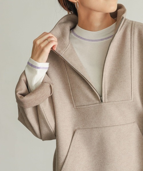 URBAN RESEARCH DOORS（アーバンリサーチドアーズ）の「配色ステッチカットソー（Tシャツ/カットソー・レディース・ベージュ/ブラウン/オフホワイト・MEDIUM）」の8枚目の写真