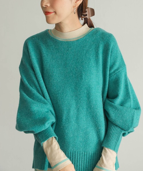 URBAN RESEARCH DOORS（アーバンリサーチドアーズ）の「配色ステッチカットソー（Tシャツ/カットソー・レディース・ベージュ/ブラウン/オフホワイト・MEDIUM）」の13枚目の写真