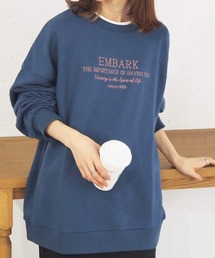 tiptop | 裏毛ロゴ刺繍BIGスウェット/トレーナー(スウェット)