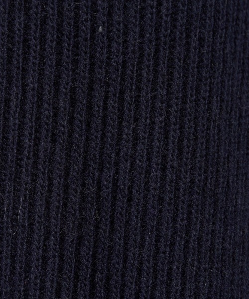 HELIOPOLE(エリオポール)の「WOOL NYLON LIB CARDIGAN(ニット/セーター・レディース・ネイビー/アイボリー・38)」の4枚目の写真