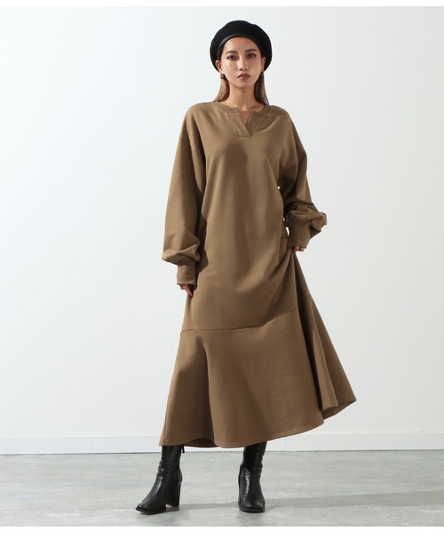 Settimissimo（セッティミッシモ）の「パイピングフェルトベレー帽（ハンチング/ベレー帽・レディース・グレイッシュベージュ/グリーン/ブラック・FREE）」の17枚目の写真