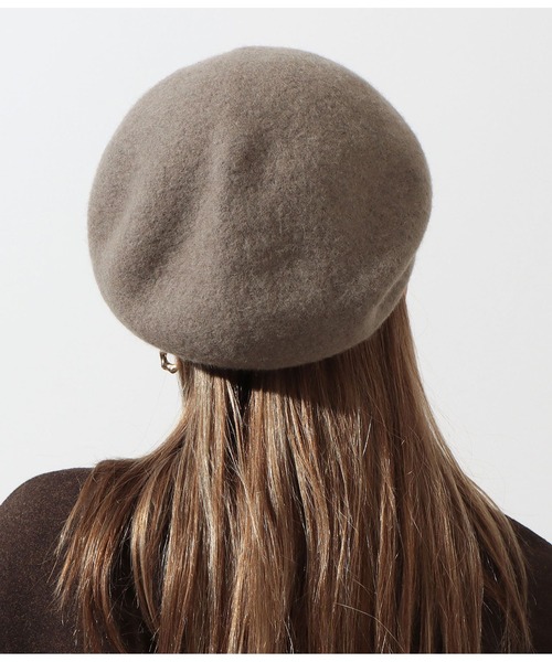 Settimissimo（セッティミッシモ）の「パイピングフェルトベレー帽（ハンチング/ベレー帽・レディース・グレイッシュベージュ/グリーン/ブラック・FREE）」の15枚目の写真