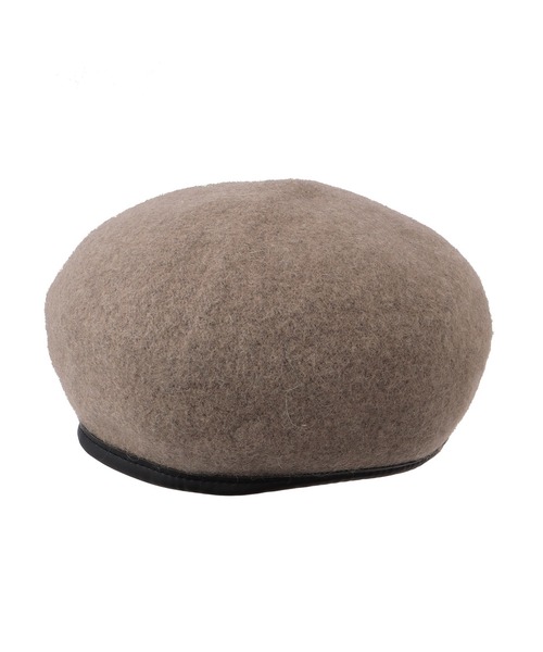 Settimissimo（セッティミッシモ）の「パイピングフェルトベレー帽（ハンチング/ベレー帽・レディース・グレイッシュベージュ/グリーン/ブラック・FREE）」の14枚目の写真