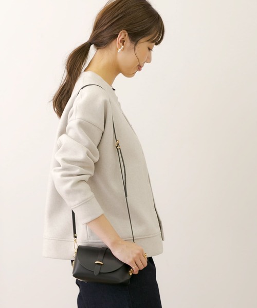 URBAN RESEARCH Sonny Label(アーバンリサーチサニーレーベル)の「ニットメルトンボタン付きカーディガン(カーディガン/ボレロ・レディース・オレンジ/ネイビー/グレー/ライトグレー・FREE)」の9枚目の写真