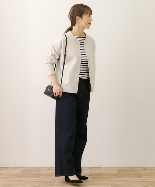 URBAN RESEARCH Sonny Label(アーバンリサーチサニーレーベル)の「ニットメルトンボタン付きカーディガン(カーディガン/ボレロ・レディース・オレンジ/ネイビー/グレー/ライトグレー・FREE)」の11枚目の写真