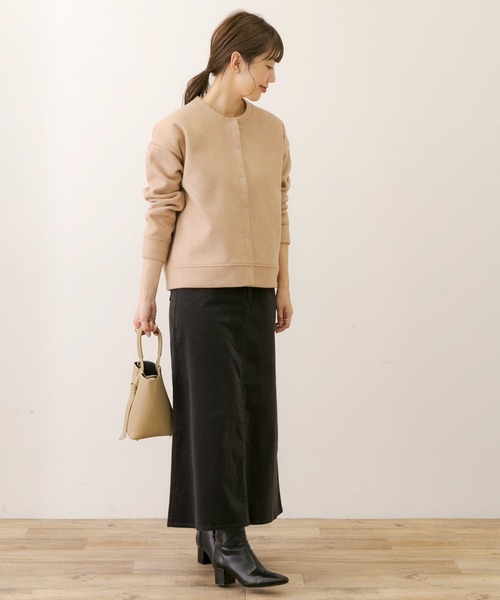 URBAN RESEARCH Sonny Label(アーバンリサーチサニーレーベル)の「ニットメルトンボタン付きカーディガン(カーディガン/ボレロ・レディース・オレンジ/ネイビー/グレー/ライトグレー・FREE)」の21枚目の写真