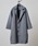 Questioning�i�N�G�X�`���j���O�j�́uEco melton long chester coat / �G�R�����g�������O�`�F�X�^�[�R�[�g �r�b�O�V���G�b�g unisex�i�`�F�X�^�[�R�[�g�j�v�b�O���[